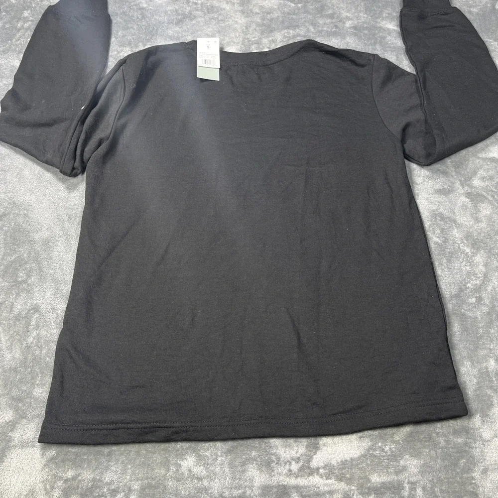Bob Marley Zion Thermal Men‎ Small Black Fleece Knit Sweater Long Sleeve NEW